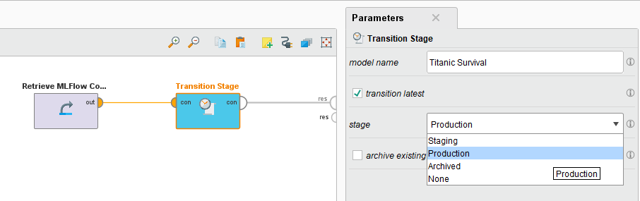 Transition Stage operator