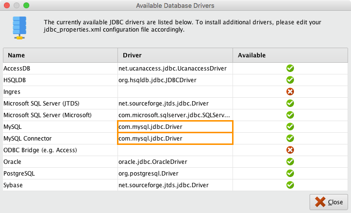 download jdbc driver for mysql mac