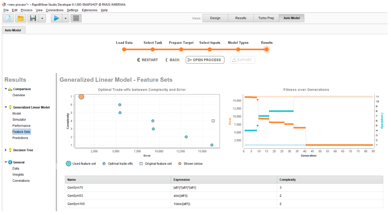 rapidminer studio 9.0 frequency tables